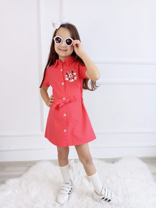 Rochita Minnie Mouse de Blug pentru fetite, Roz