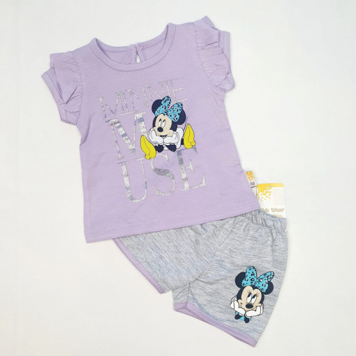 Compleu tricou si pantaloni scurti, Minnie Mouse, MOV