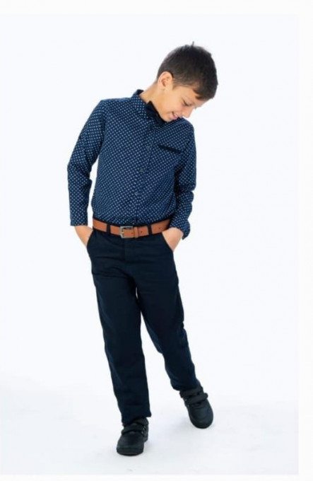Compleu Bleumarin, Elegant, 4 Piese, Pentru Baieti, 9-12 ani
