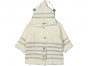 Cardigan Tricotat, Pentru Copii, Alb