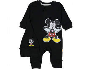 Salopeta pentru copii Mickey Mouse, Negru,Bumbac 100%