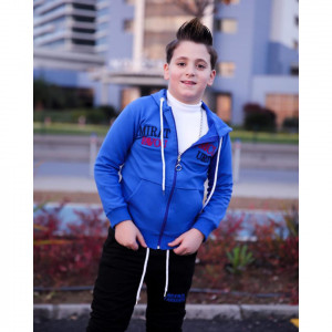 Trening Albastru, Mirat, 2 Piese, Hanorac si Pantaloni, Pentru Baieti