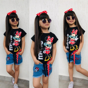 Compleu 2 piese Minnie Mouse pentru fetite
