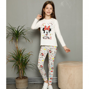 Compleu 2 piese Minnie So Cute, Bumbac