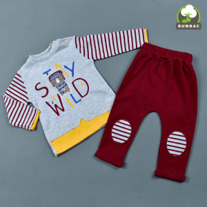 Trening baietei, Stay wild, rosu-gri
