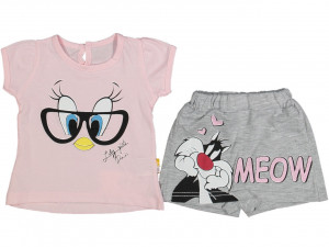 Compleu pentru fetite, Tweety, roz, 9-24 luni