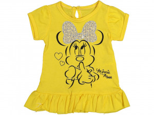 Rochita Minnie, pentru fetite, galben, 9-24 luni