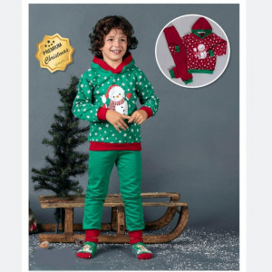 Compleu SnowMan, ROSU, Pentru Copii, 2-5 Ani