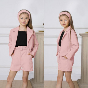 COMPLEU ELEGANT 5 PIESE PENTRU FETE, ROZ