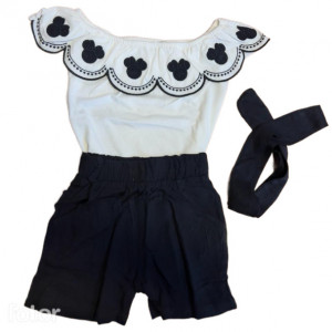 Compleu Logo Minnie, 3 Piese, Pentru Fetite, 4-10 ani
