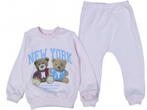 Trening New York, Turcoaz, 2 Piese, Pentru Baietei, 3-12 luni - Img 2