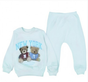 Trening New York, Turcoaz, 2 Piese, Pentru Baietei, 3-12 luni