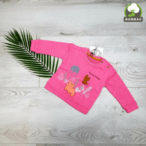 Bluza copii, Bumbac 100%, Roz, 6-24 luni