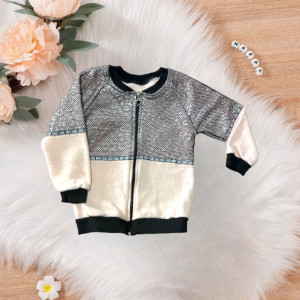Bluza Vatuita, cu Gluga, Pentru Fetite, 2-5 ani