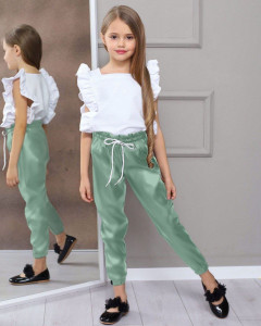 Compleu 2 piese pentru fete, Verde
