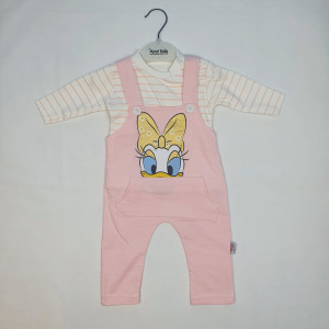 Salopeta daisy pentru fetite, Roz, 3-12 luni