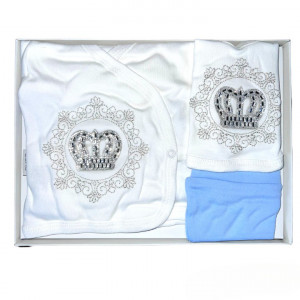 Set 5 Piese, Prince, Pentru Baietei, 100% Bumbac, Albastru