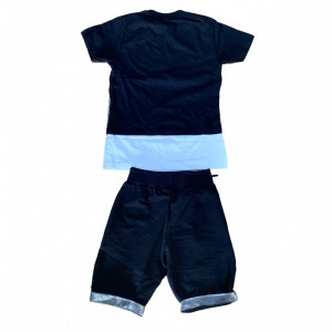 Compleu Wild Boy pentru baietei, 100% Bumbac Negru