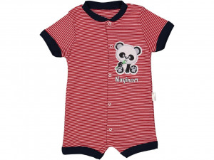 Salopeta Rosu, NayNom, 100% Bumbac, Pentru Copii, 1-3 ani
