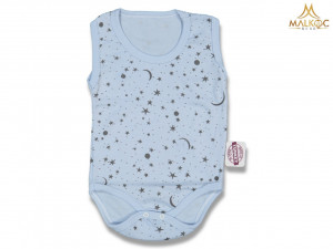Body stelute si luna, pentru bebelusi, Albastru,Bumbac 100%, 1-9 luni
