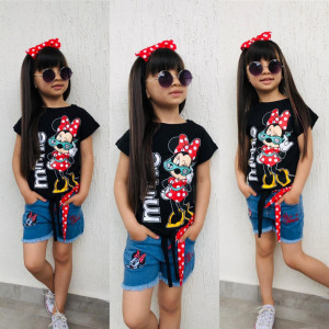 Compleu 2 piese Minnie Mouse pentru fetite