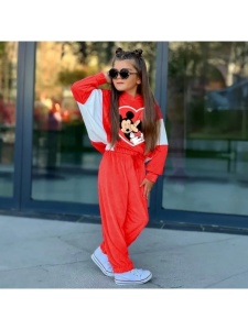 Trening Rosu, Minnie și Mickey,, din Catifea, 3-12 Ani