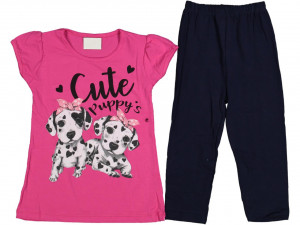 Compleu Roz, Cute Puppy, Pentru Fetite, 3-6 ani