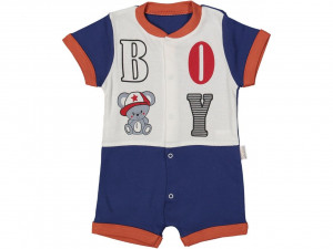 SALOPETA URSULET BOY PENTRU COPII, 100% BUMBAC BLEUMARIN
