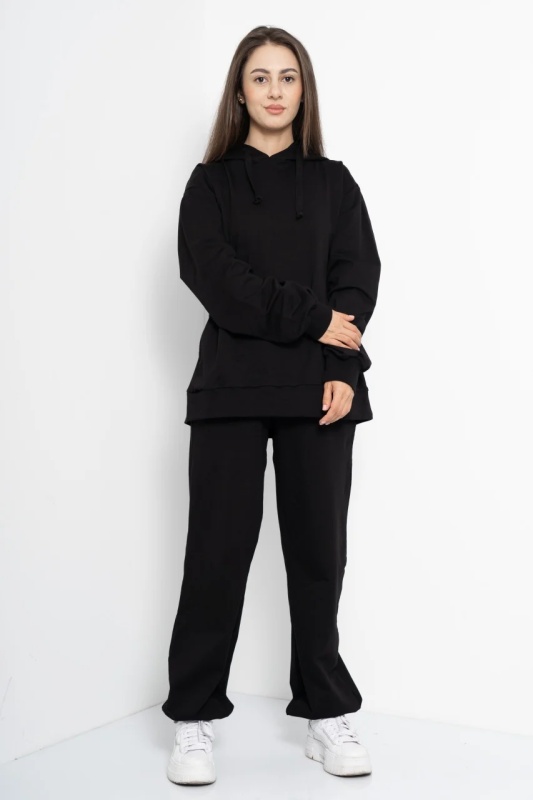 Trening dama COZY CUSTOM Oversize WKND Negru BASIC Slim