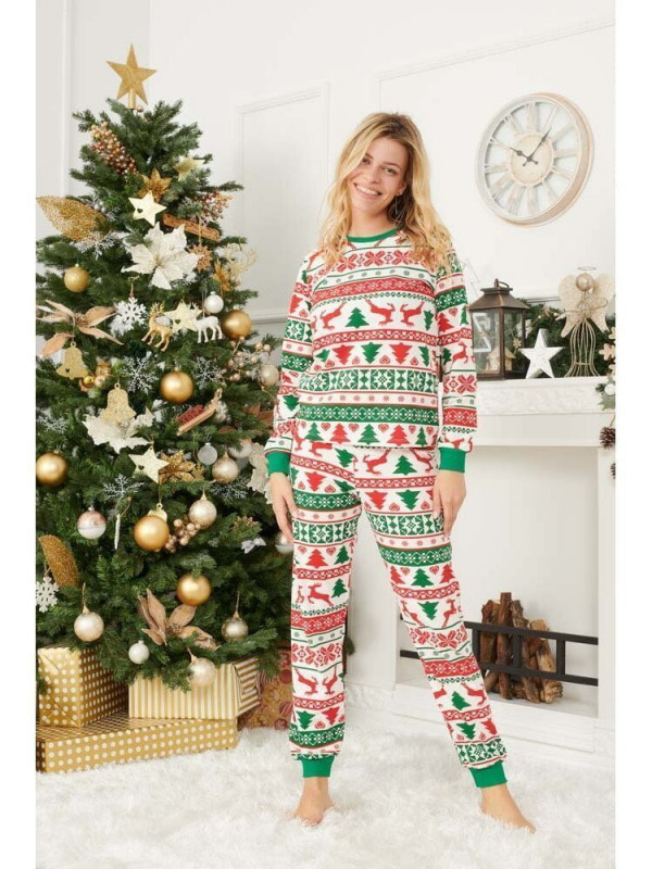 Pijama de Craciun dama model Candy 1