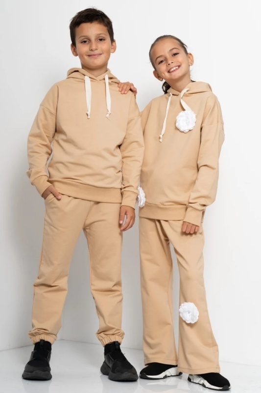 Trening Copii COZY CUSTOM Bej Oversize WKND basic-slim