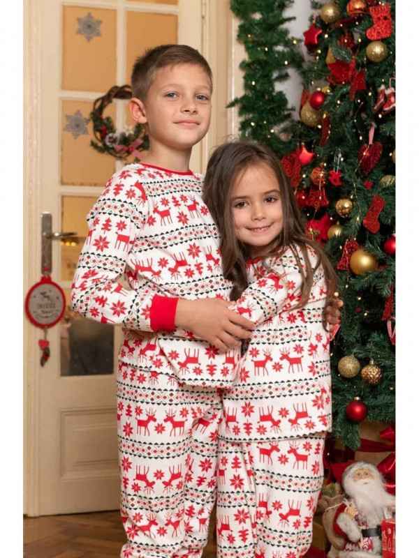 Pijamale de Craciun copii model Jingle 1