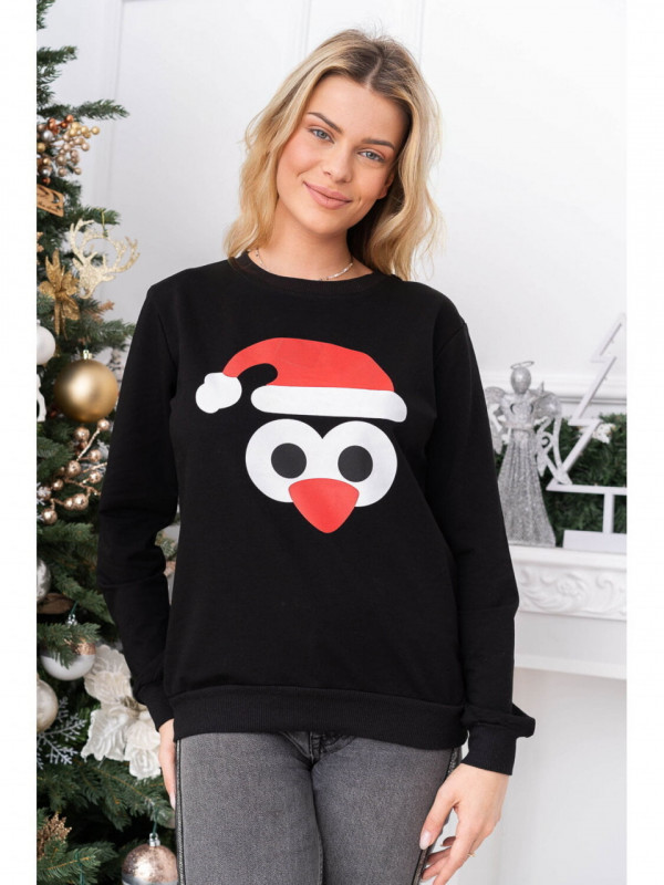Bluza Dama Maneca Lunga Negru model Pinguin