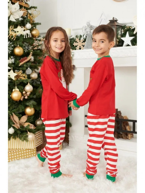 Pijamale de Craciun copii model Goblin