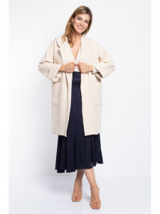 Cardigan dama bej model larg - Img 3