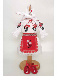 Set fete Daria Rochie cu basma opincute si sort - Img 3