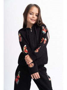 Trening pentru Copii din Bumbac Negru Model Butterfly - Img 4