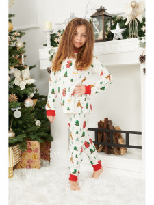 Pijama de Craciun copii model Jolly - Img 2