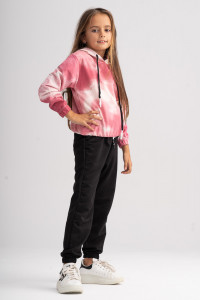 Trening pentru Copii din Bumbac Bicolor Model Tie Dye - Img 4