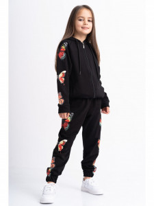 Trening pentru Copii din Bumbac Negru Model Butterfly - Img 10