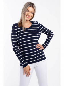Pulover dama GAP bleumarin cu dungi - Img 1