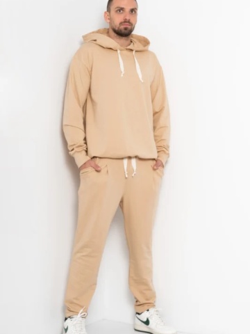 Trening barbat COZY CUSTOM Oversize WKND Bej - Img 2