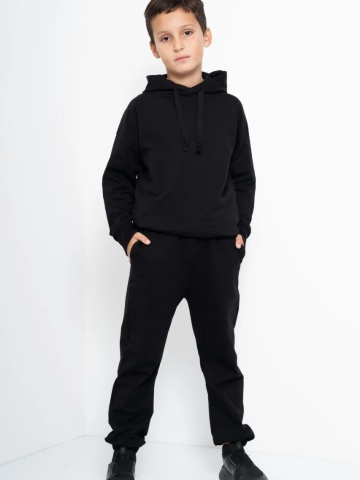 Trening Copii COZY CUSTOM Negru Oversize WKND basic-slim - Img 3
