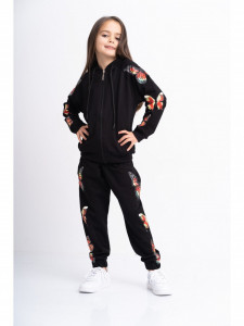 Trening pentru Copii din Bumbac Negru Model Butterfly - Img 6
