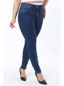 Blugi dama marimi mari Calisa navy - Img 1