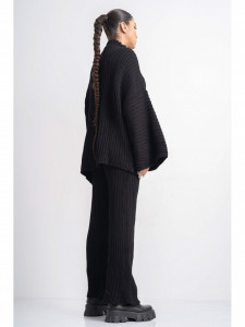 Compleu Dama 2 Piese din Tricot Negru model Larg - Img 6
