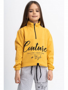 Trening fetite model couture galben mustar - Img 2