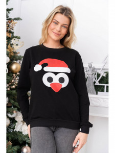 Bluza Dama Maneca Lunga Negru model Pinguin - Img 1