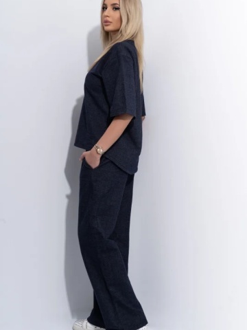 Trening CUSTOM Jeans Oversize WKND Flowers Basic - Img 2
