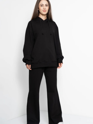 Trening dama COZY CUSTOM Oversize WKND Negru BASIC Evazat